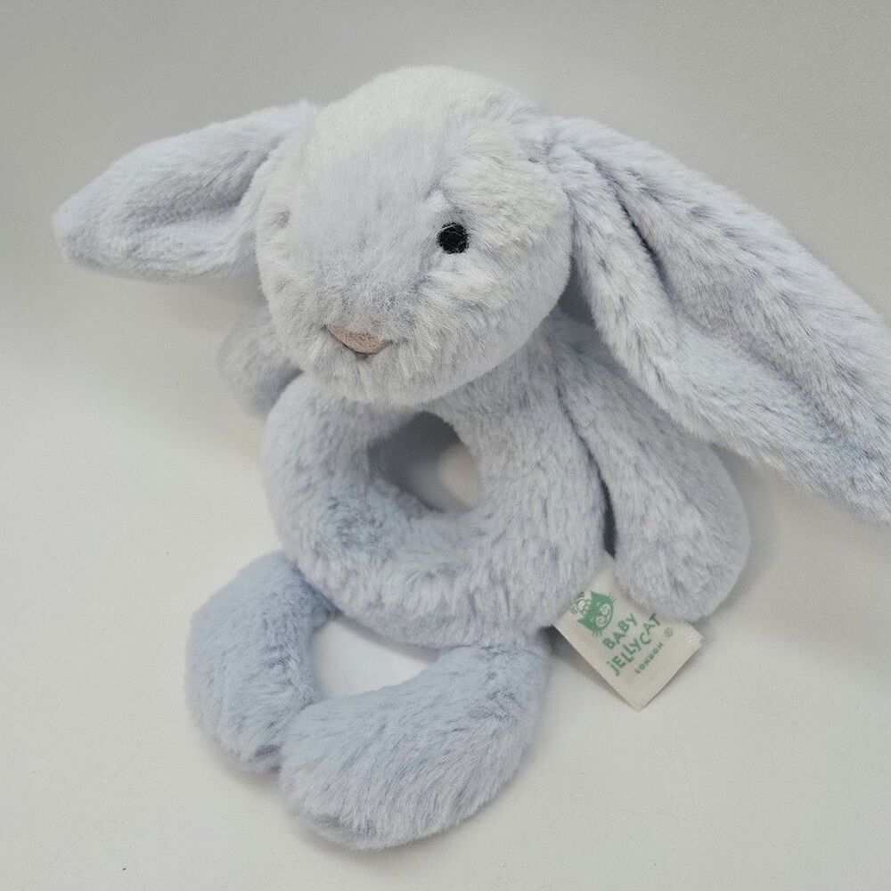 Jellycat Little Bashful Blue Bunny Rattle